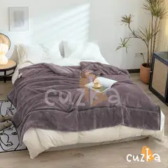 CASATEX - Manta Antialérgica Polar PREMIUM QUEEN Brown