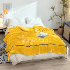 CASATEX - Manta Antialérgica Polar PREMIUM 2PLAZAS Yellow