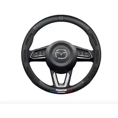 GENERICO - Forro Cubre Volante Premiun Fibra De Carbono Mazda