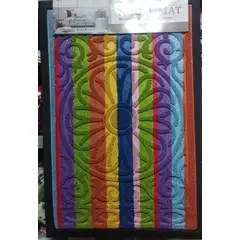 GENERICO - Tapete Alfombra Para Entrada Jebe y Felpa 40 x 60 cm Multicolor