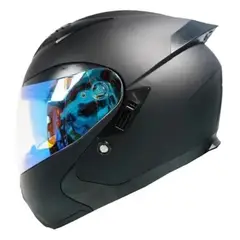 GENERICO - CASCO REVOX MOTO ARTICULADO DOBLE VISOR DIURNO AZUL