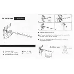 Easy Corp - ANTENA PARA TELEVISION HD EXTERIOR CON 10 METROS DE CABLE