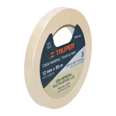 Truper - Cinta 1/2" x 50m Masking Tape 12589 Truper
