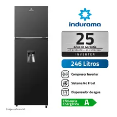 INDURAMA - REFRIGERADORA RI-389DNI 246L NO FROST NEGRO