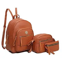 GENERICO - Set Mochila Morral y Billetera Biocuero - V1