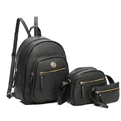 GENERICO - Set Mochila Morral y Billetera Biocuero - V1