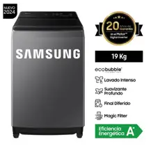SAMSUNG - LAVADORA WA19CG6441BDPE ECOBUBBLE 19KG GRIS OSCURO