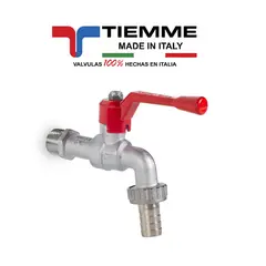 PERU IMPORTACIONES - CAÑO LLAVE DE JARDÍN 1/2" BRONCE PESADO TIEMME (ITALIANO)