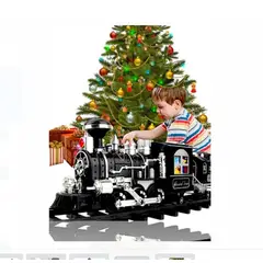 GENERICO - Tren Navideño CON SONIDO SMOKE Y PISTA DE 21 PCS PREMIUN