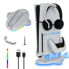 GENERICO - Cargador para Mando P5 Base Cooler para Slim Luz RGB