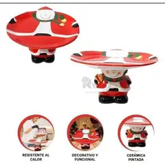 GENERICO - Porta Paneton Navideño con Diseño Muñeco de Nieve 2L