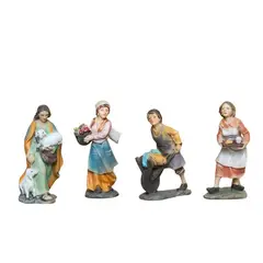 PANADECOR - Set De Aldeanos Tradicionales 11Cm Personajes Decorativos