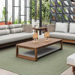 MOBILIARI - MP Mesita Centro Terraza Jardín Ash - Natural