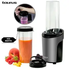 TAURUS - Mini Licuadora Portatil 450 Watts 600ml Shake Away