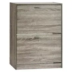 TU MESITA - Zapatera Clásica Alberta 2 puertas color Gris