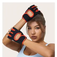 GENERICO - Guantes Comodos para Ejercitarse de Rojo Y+Regalo Stickers
