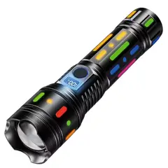 LIDIMI - Linterna LED Super Brillante 3000M Zoom Telescopico LD-L406A