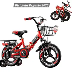 BABY - Bicicleta Infantil Plegable Aro 12 Red