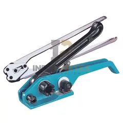 GENERICO - Enzunchadora Manual Para Zuncho Plastico de 5/8" (Kit Tensor H-21 y Tenaza H-35 16 mm)