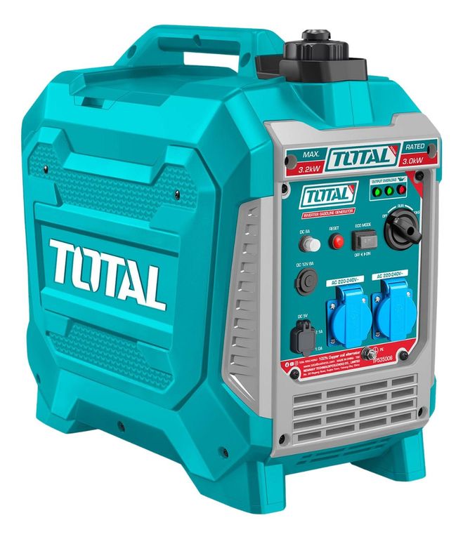 Generador gasolinero silencioso encapsulado 3200w Total