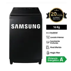 SAMSUNG - Lavadora 16KG Smart EcoBubble WA16CG6441BV Negra