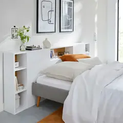 TU MESITA - Cabecera de cama con organizador Maya color Blanco