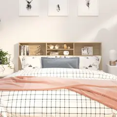 TU MESITA - Cabecera de cama con repisas Denisse color Haya TU MESITA