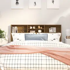 TU MESITA - Cabecera de cama con repisas Denisse color Marrón TU MESITA
