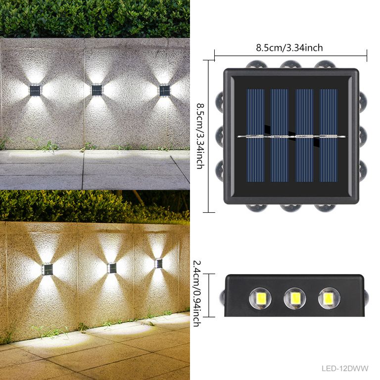 Aplique para pared con panel solar X2 UND