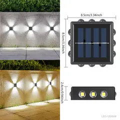 SEISA - Aplique para pared con panel solar X2 UND