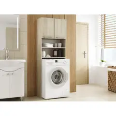 TU MESITA - Mueble Organizador para Lavadora Alto 183cm Natural TU MESITA