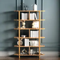 MOBILIARI - MP Estante de madera decorativo Amaro - Natural