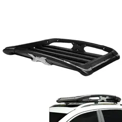TECGO - Parrilla Portaequipaje Modelo X 140cm Negro Diseño Elegante