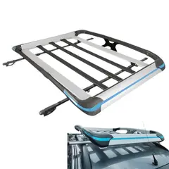 TECGO - Parrilla Portaequipaje Modelo X 140cm GRIS Diseño Elegante