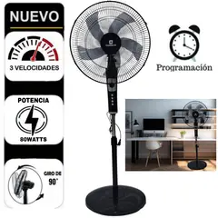 UG ULTRA G - Ventilador ULTRA G Pedestal de 18 con Temporizador de 80W