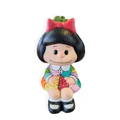 GENERICO - Maceta macetero Mafalda Pintada a Mano Present