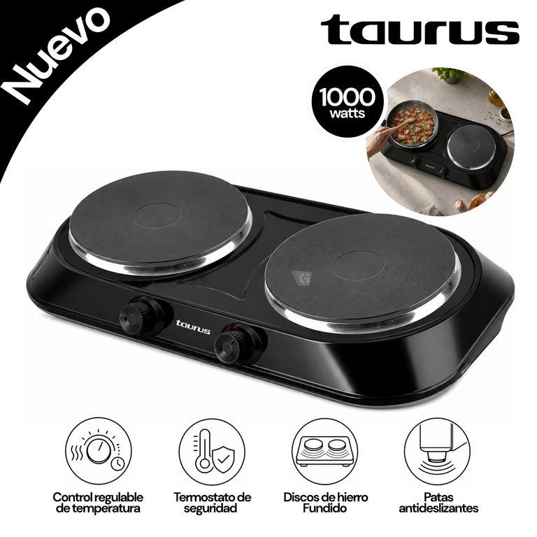 Cocineta Eléctrica Taurus Mod Fenix Duo
