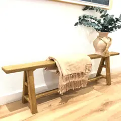 MOBILIARI - MP Banco de madera decorativo Alba - Natural