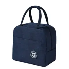 GENERICO - Lonchera Bolso Para alimentos con diseño liso - Azul