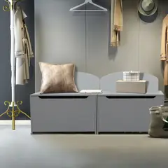 TU MESITA - Baúl para Niños Nikeon color Gris TU MESITA