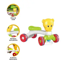 GENERICO - Bicicleta de Plastico de Tono Multicolor Y+Regalo Stickers