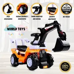 Baby - Correpasillo Didáctico «NEDJIM» Excavadora Orange