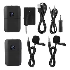 SEISA - Kit de 2 Micrófonos inalámbricos de cintura