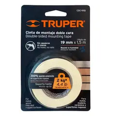 TRUPER - Cinta 3/4" x 1.5m Doble Contacto 11724