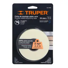 TRUPER - Cinta 3/4" x 5m Doble Contacto 11725