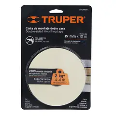 TRUPER - Cinta 3/4" X 10m Doble Contacto 11726