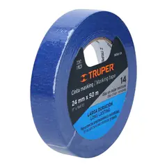 TRUPER - Cinta 1" x 50m Azul Masking Tape 12622