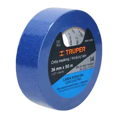 Truper - Cinta 1 1/2" x 50m Azul Masking Tape 12623 Truper