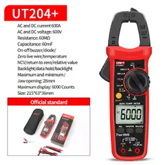 UNI T - PINZA AMPERIMETRICA DIGITAL UNI-T UT204+