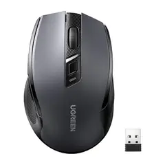 UGREEN - Mouse Bluetooth Ergonomico Inalambrico 2.4ghz Silencioso Negro